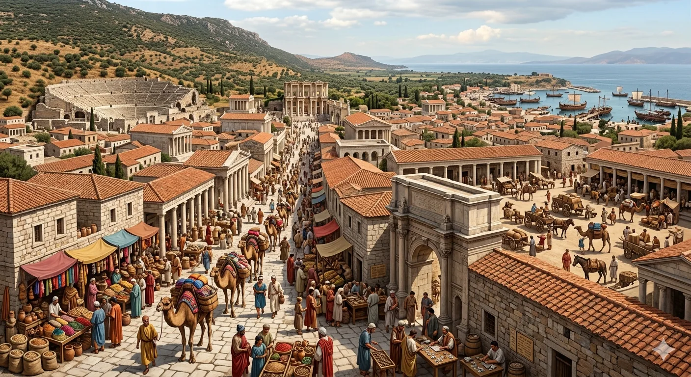 Silk road of anatolia ephesus ancient city