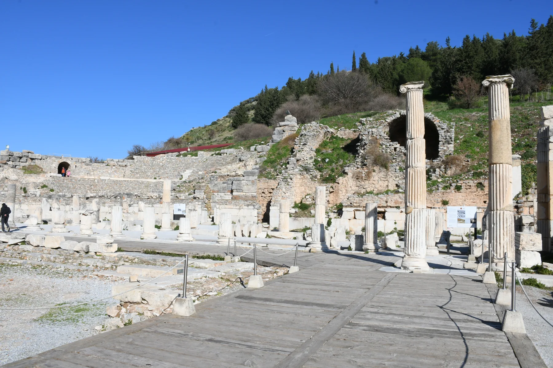 Ephesus ancient city marble street