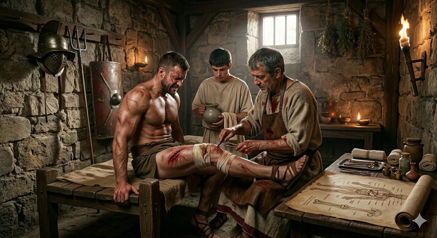 Ancient-Ephesian-surgeon-treating-a-wounded-gladiator-in-a-stone-infirmary-with-herbal-pou