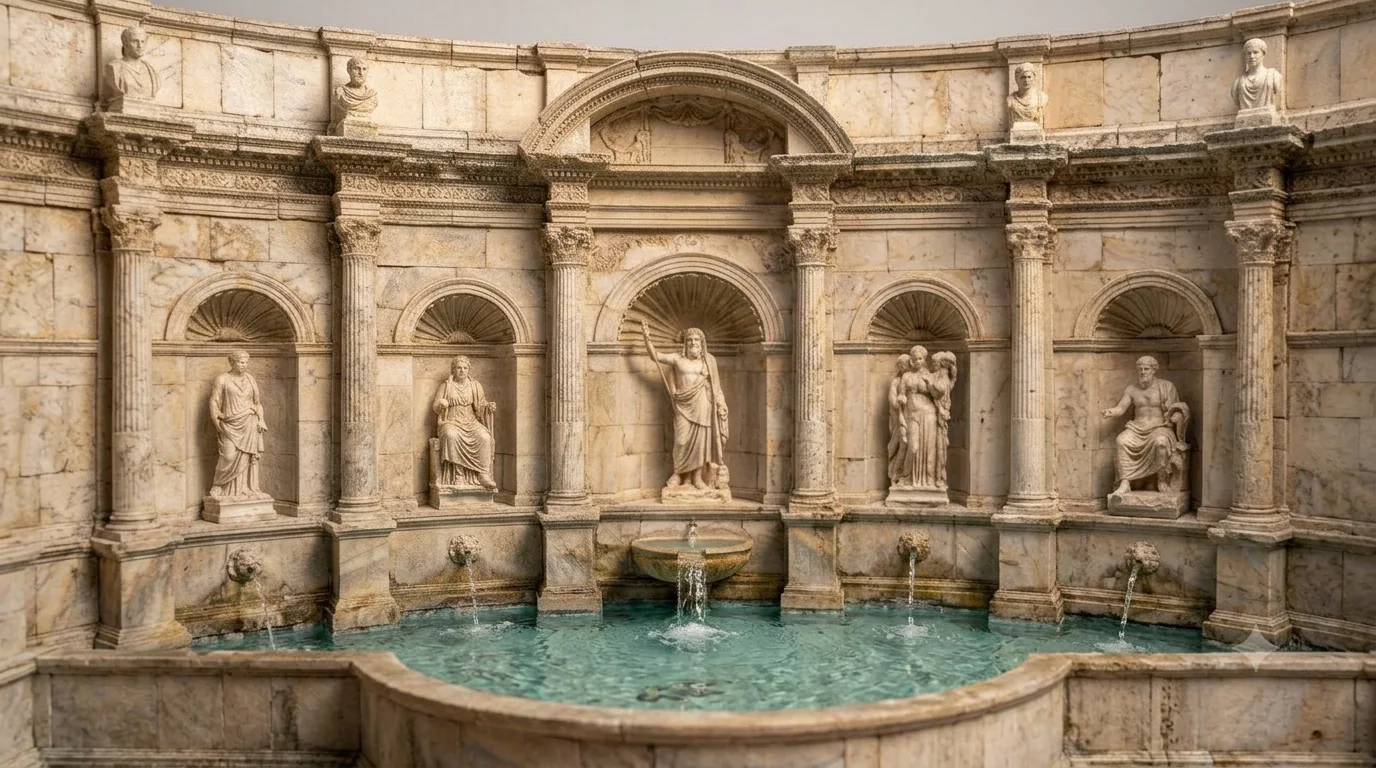 Ephesus ancient ruins pollio fountain