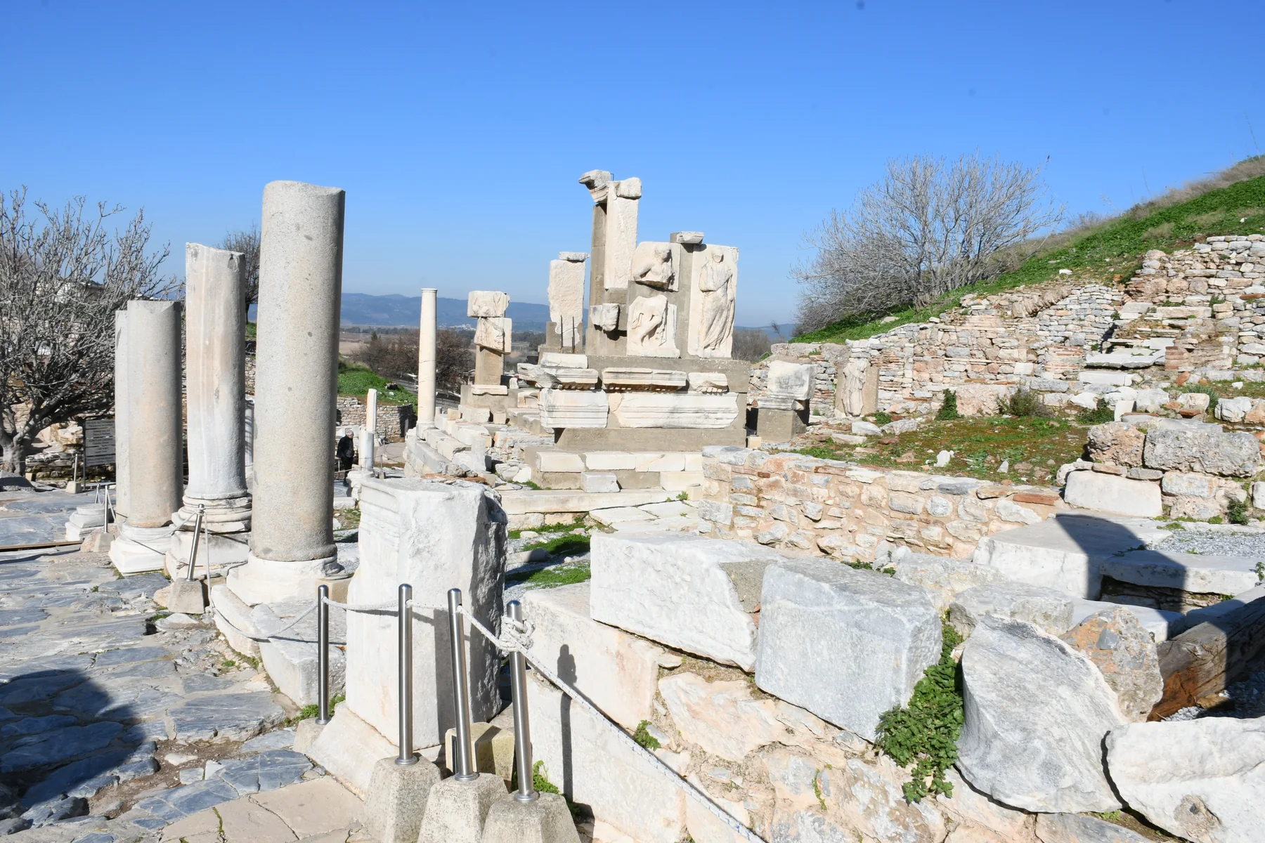 Memimius ephesus ancient city marble streets