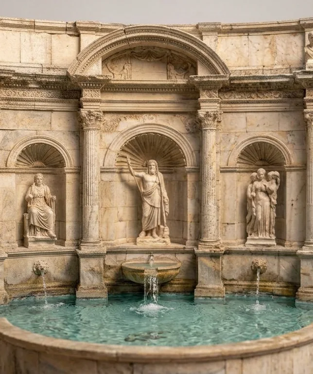Ephesus ancient ruins pollio fountain