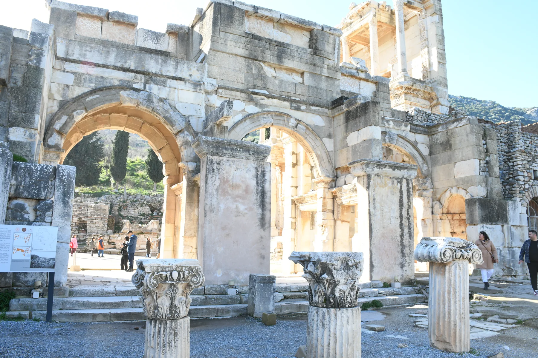 Agora gate ephesus ancient city