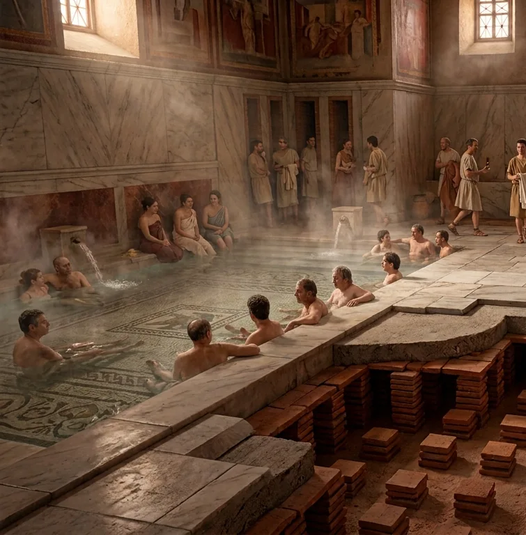 Ephesus ancient ruins bath house byzantine
