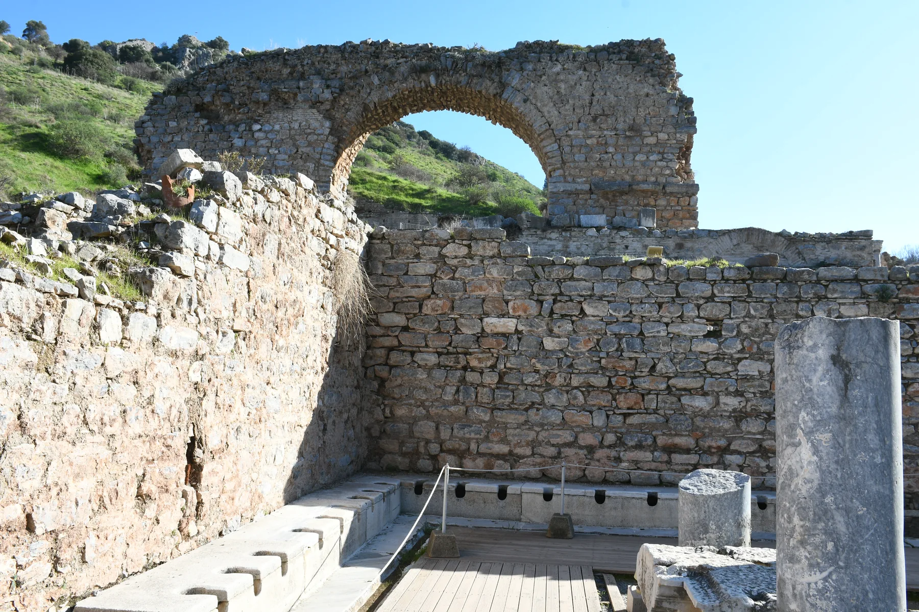 Latrina of ephesus ancient city