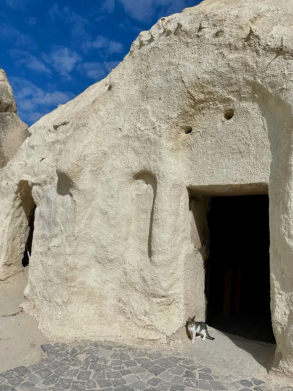 Rock-cut entrance at Göreme Open-Air Museum