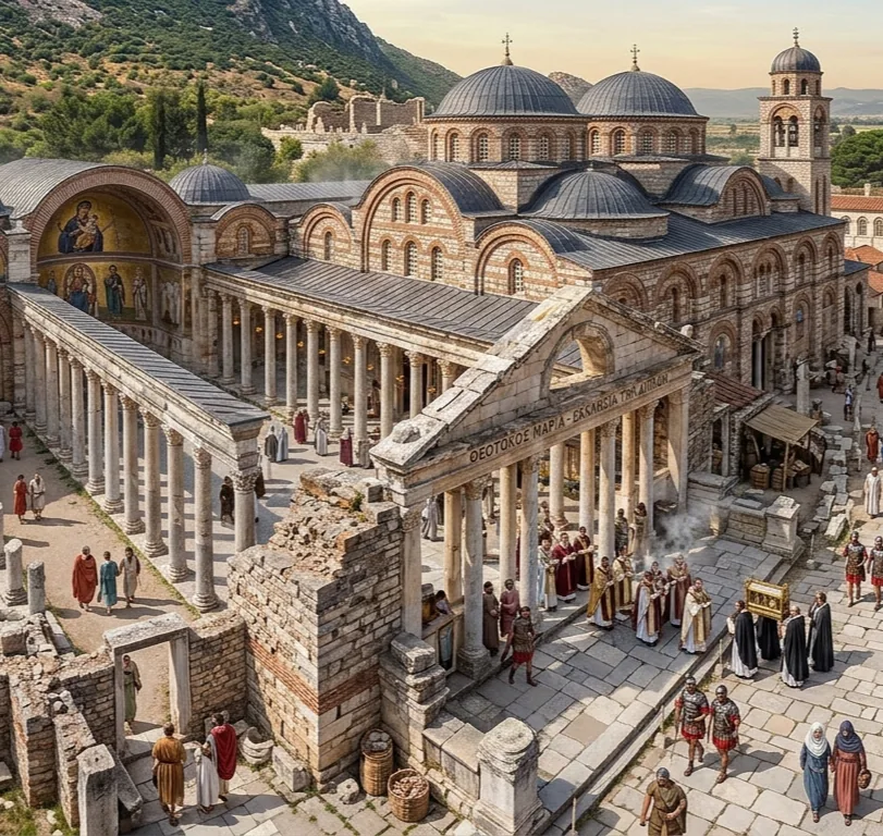 Ephesus ancient ruins double church