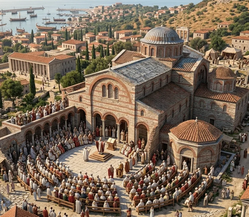 Ephesus ancient ruins church of mary