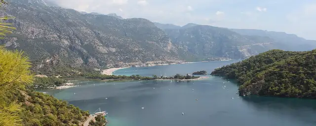 Aegean coastal landscape in Türkiye