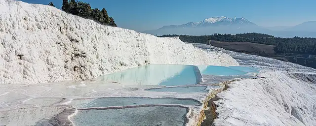 Travertine terraces at Pamukkale